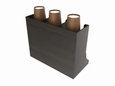 Coffee and tea station organizer 3D model