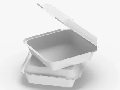 Cardboard Box Set 04 3D model