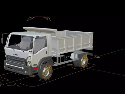 Isuzu FVZ Dump Truck 3D model