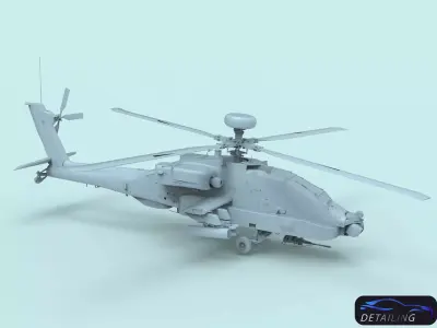 AH-64D Apache for 3d printing 3D model