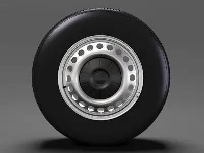 Volkswagen Transporter Van T6 wheel 2017 3D model