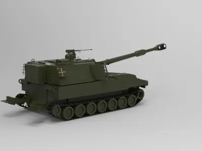 M109 howitzer 3D model purchase