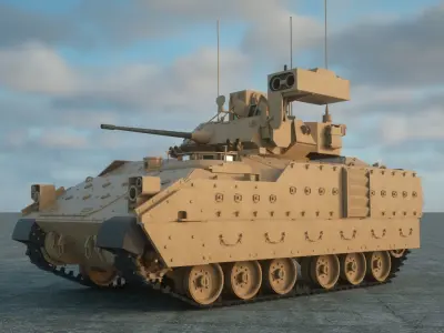  M2A3 TANK 3D model 3D model