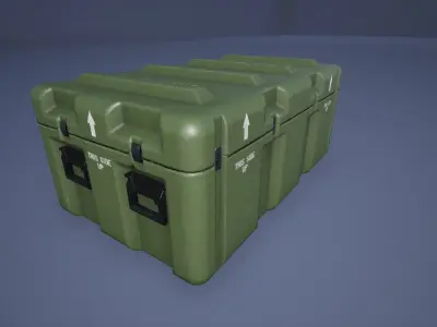 Military Case Pack Low-poly 3D model