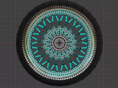Super RS BBS Wheel Low-poly Low-poly 3D model