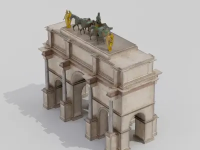 Arc de Triomphe du Carrousel 3D model