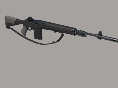 M14 Rifle Low-poly 3D model
