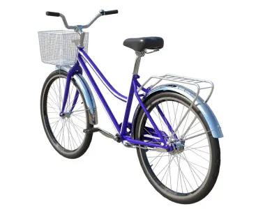 City bicycle PBR 3D model