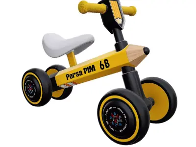Baby Balance Bike -Pencil 3D model