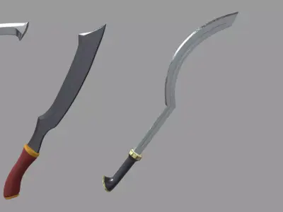 Old Weapons Pack 01 Low-poly 3D model