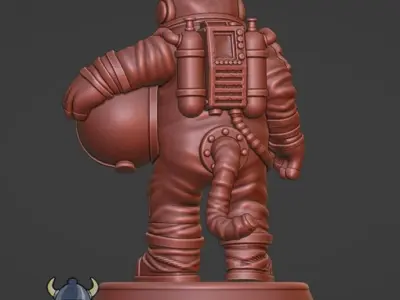 Cosmonaut Cat 3D print model