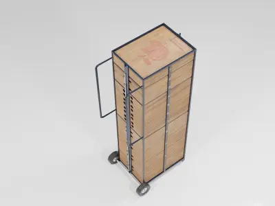 Industrial Cart or Utility Cart 3D model