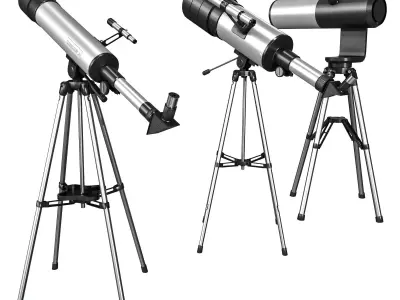 Telescope Pack Low-poly 3D model
