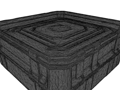 SciFi Industrial Pizza Container 3D model