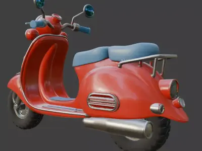Scooter 3D Model 3D model 4