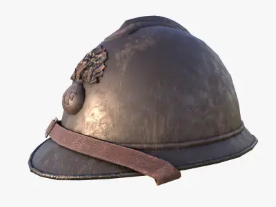 M15 Adrian Helmet Low-poly 3D model