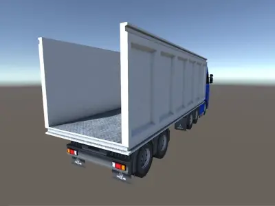 Industry Heavy Load Truck 1 Low-poly 3D model
