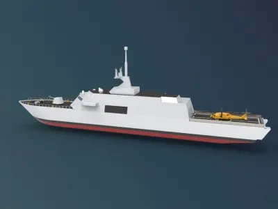 USS Freedom LCS 1 3D model