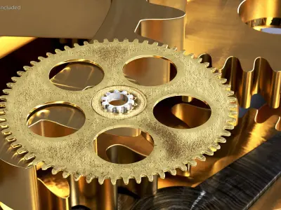 Clock Mechanisms Collection 6 3D model