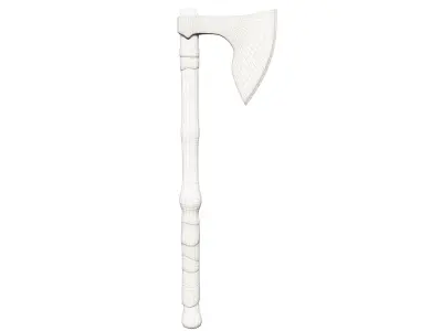 Ax Medieval Low-poly 3D model buy