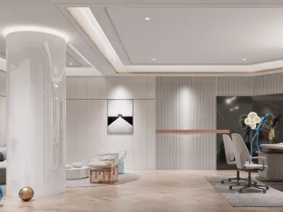  Office interior scene 59 3D model