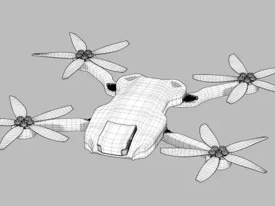 Drone 3d model with pbr textures 3D model