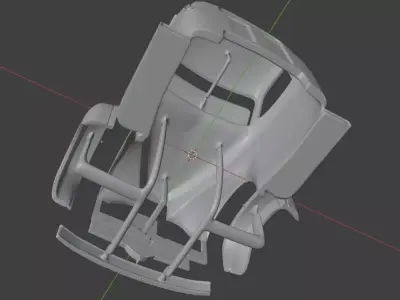 1947 Studebaker M15 truck cab 3D print model