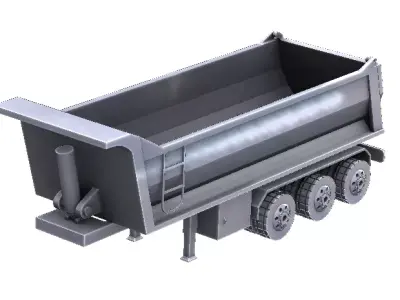 Trailer scaled 3D print model