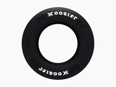 Hoosier DOT Drag Radial 2 tire Low-poly 3D model