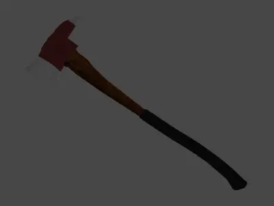 Fire Axe Free low-poly 3D model buy