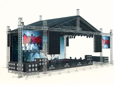 Outdoor Stage 3D model purchase