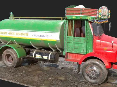 TATA SE 1613 Water Tanker 3D model