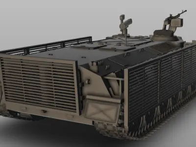 MT-LB Multi-Purpose Towing Vehicle Light Armoured 3D print model