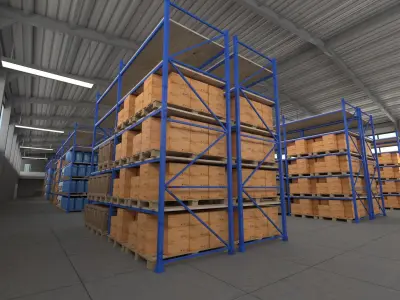warehouse 3D model purchase