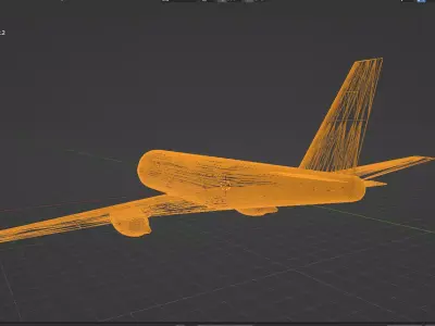  Fictional Jetliner a318 Inspired series 3D model