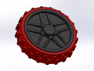 Toy wheel ofroad 3D print model