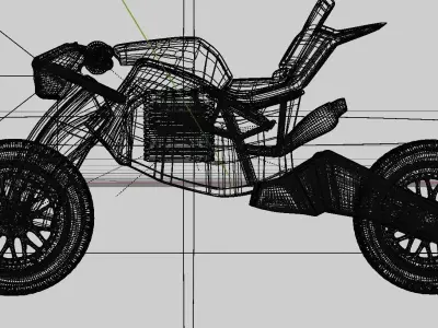 The Thuner - a bike model  Free 3D model