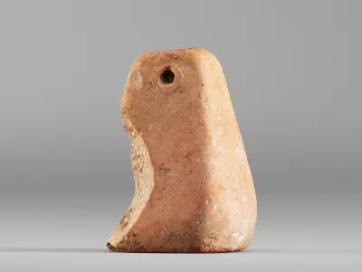001593 Ancient Fishing Weight 3D model