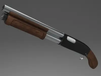 Shotgun Remington 870 3D model