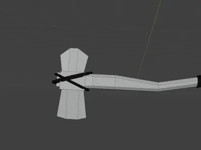 iron axe ready to import into the game Free low-poly 3D model purchase