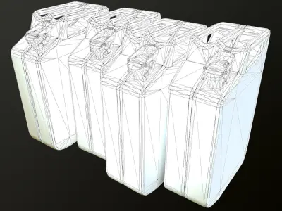 Jerry Can Low-poly 3D model purchase