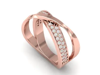 Wedding Ring 3D print model 65