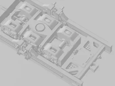 Train Carriage Transporter Tw7 1-87 H0e model view only FREE Free 3D print model