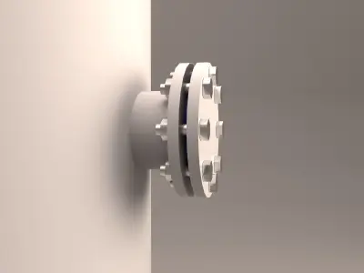 Industrial Tank Air Low-poly 3D model