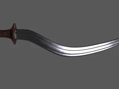 Shotel Sword 3D model