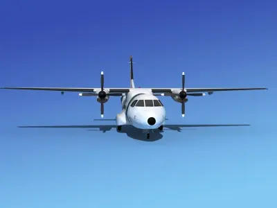 Casa CN-235 Guardia Civil 3D model