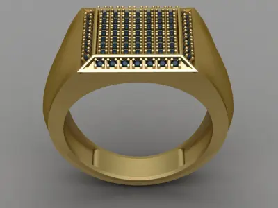 Antique Diamond Ring 3D print model get