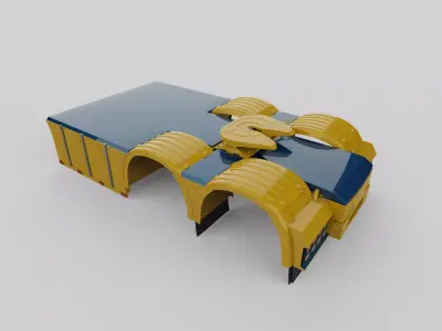 Holland truck chassis covers 3D model