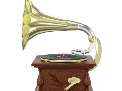 Grammafon gramophone 3D model
