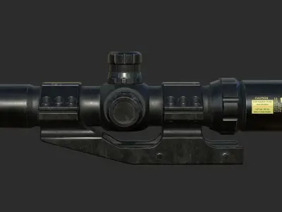 Weapon - Scope - 10 - TacticalCraftsman Low-poly 3D model